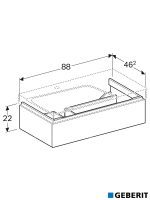 Lavabo sa ormarićem 90cm Xeno2 Geberit-4