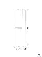 Ormarić 35x150cm Piramida Beta H-2