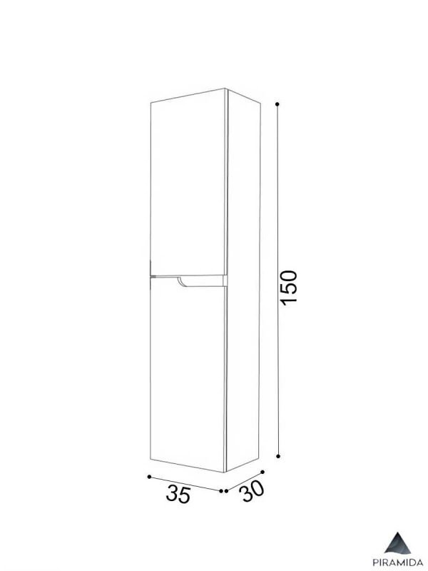 Ormarić 35x150cm Piramida Beta H-2