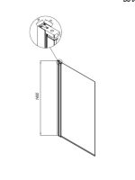 Paravan za kadu Kolpa-San 80x140cm Andromeda-black-2
