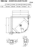 Tuš kabina Kolpa-San R100x200cm Polaris-2