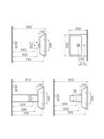 Lavabo nadgradni Integra Vitra 55x45cm - Slika 2