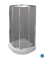 Tuš kabina R90x190 Transparent-Grey Linni