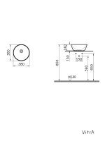 Lavabo za kupatilo Geo VITRA 7421B003-0016-40cm 1