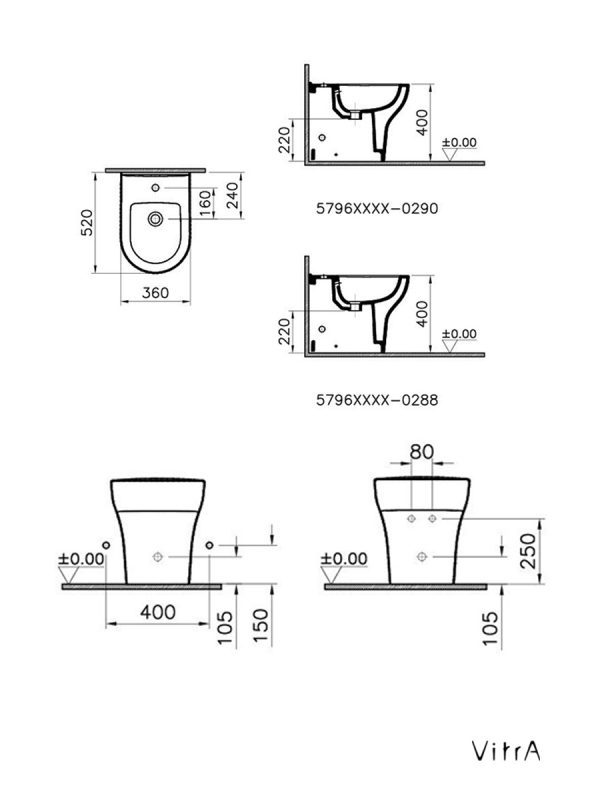 Bide-za-kupatilo-Zentrum-Vitra-5796L003-0288 1