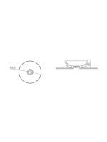 Lavabo nadgradni Esvit Vision 42cm - Slika 2