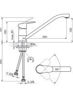 Baterija za sudoperu Smart Rosan JA381001 - Slika 2