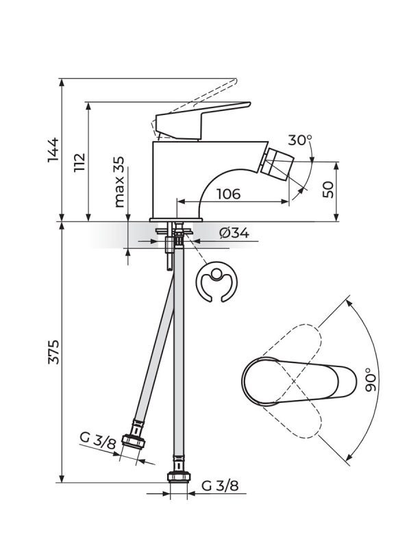 Baterija za bide Smart Rosan JA391001 - Slika 2