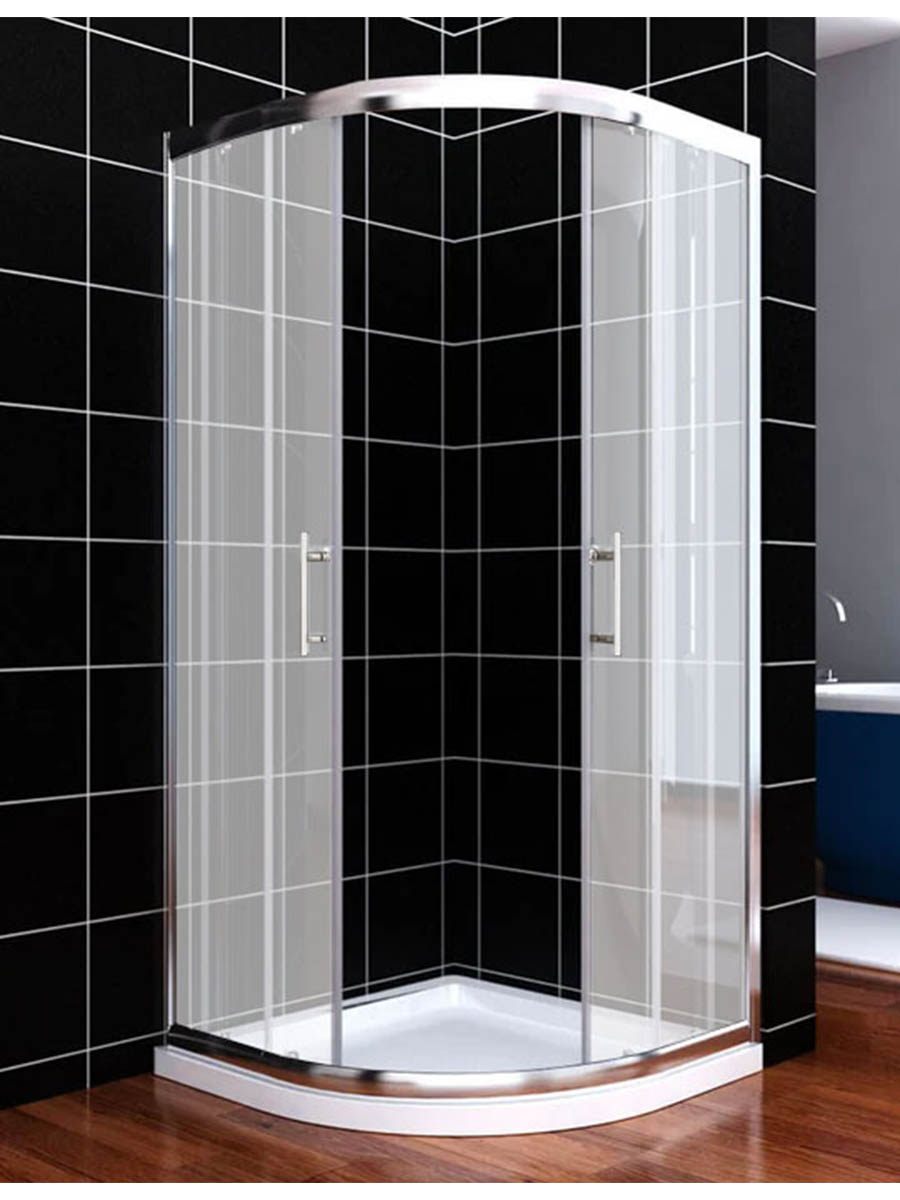Tuš kabina Quartz polukružna-90x90 5mm-mat Tuš kabina Quartz polukružna-90x90 5mm-mat