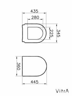Vitra S50 WC daska duroplast-2