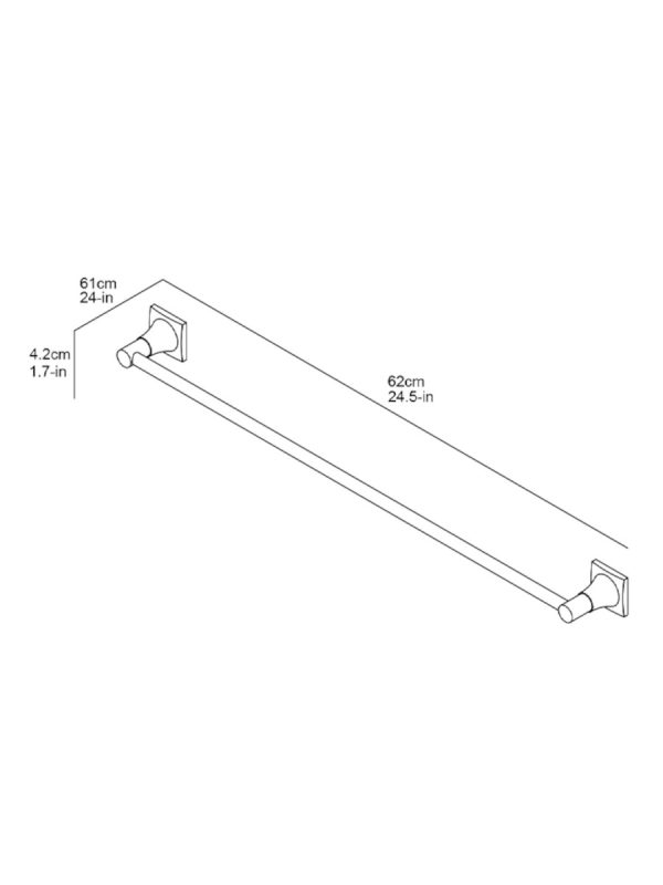 Držač peškira 60cm Classic Linni - Slika 2