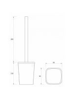 WC četka stojeća C7604 Minotti - Slika 2