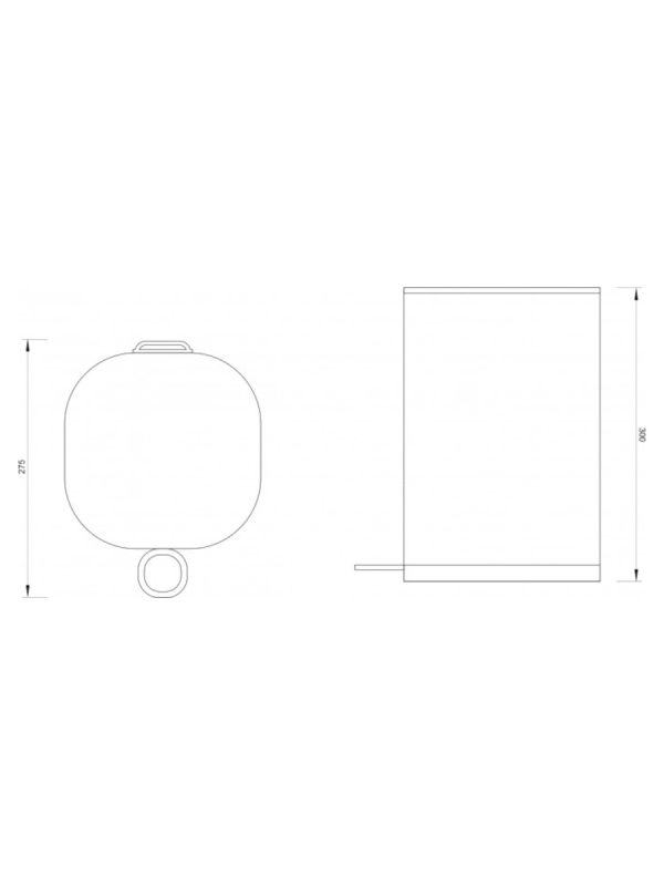 Kanta za otpatke hrom 5 litara C-07-005-CR Concept - Slika 2