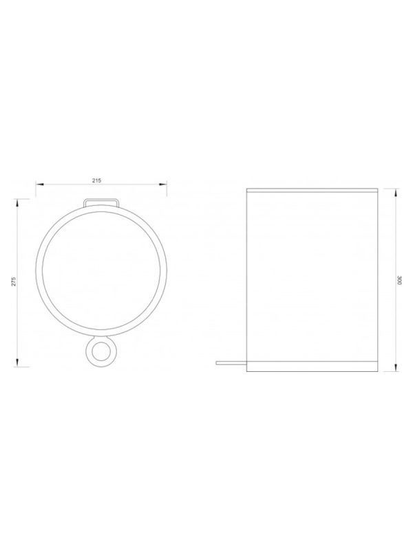 Kanta za otpatke zelena 6 litara C-07-006-GO Concept - Slika 2
