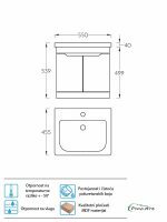 Lavabo sa ormarićem Pino-Art Soft-V Drvo 55cm-2