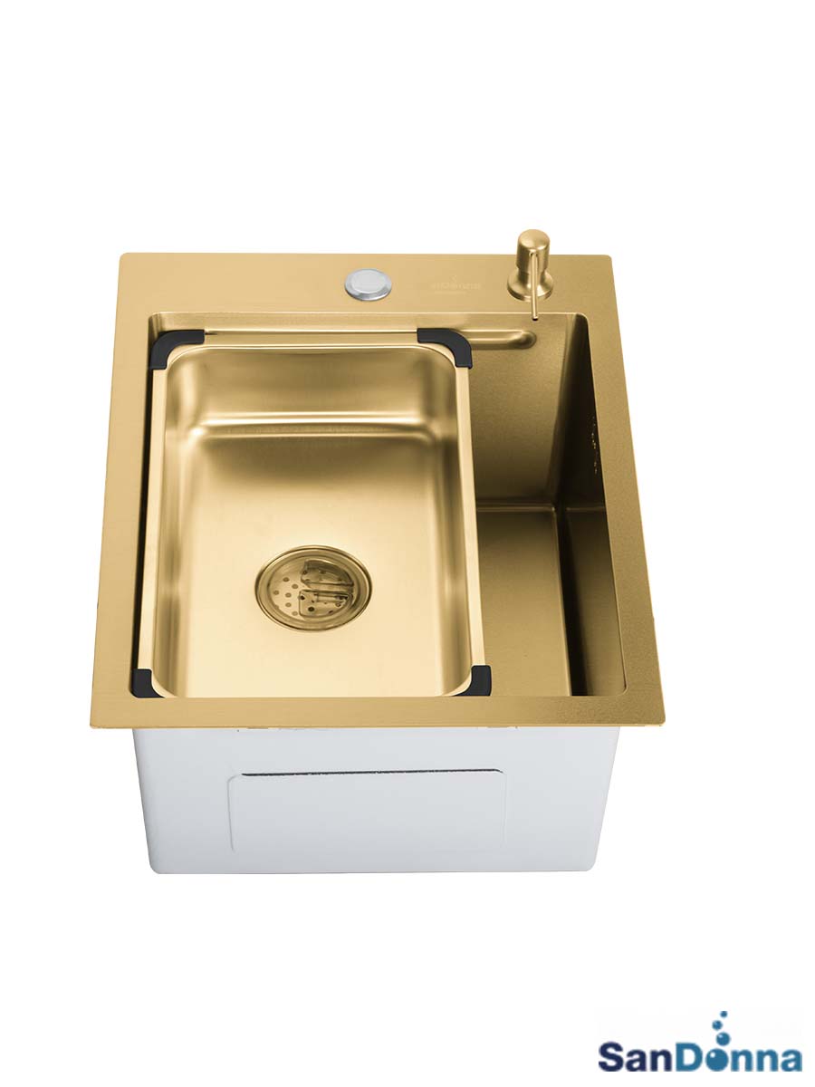 Inox sudopera HD4050R Zlatna komplet SanDonna Inox sudopera HD4050R Zlatna komplet SanDonna