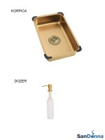 Inox sudopera HD5550R Zlatna komplet SanDonna-4