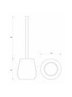 WC četka stojeća C7504 Minotti - Slika 2