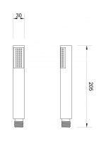 Tuš ručica hrom DF-820 Minotti - Slika 2
