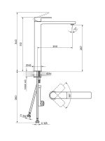 Baterija za lavabo S2 Rosan 230501 - Slika 2