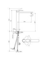 Baterija za lavabo S2 Gold 230501G - Slika 2