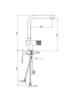 Baterija za sudoperu S2 Gold Rosan 238301G - Slika 2