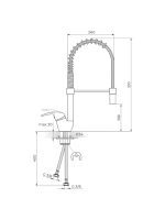 Baterija za sudoperu poluprofesionalna King Rosan J388001 - Slika 2