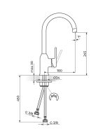 Baterija za sudoperu B/2 Rosan JB38201 - Slika 2