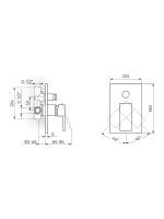 Ugradna baterija sa prebacivačem Quadro Rosan JQ31901 - Slika 2