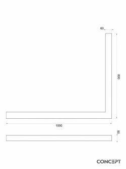 Gredica za tuš kabinu 100x80 bela-C-10-100WD-2