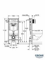 Ugradni vodokotlić Grohe Rapid-38772001 3u1-2