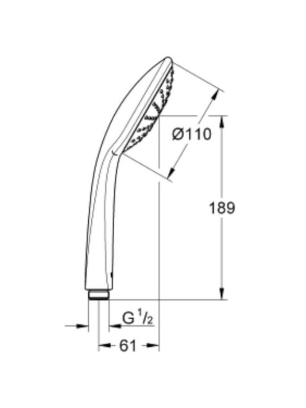 Tuš ručica hrom 27265000 Grohe
