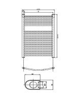 Sušač beli 600x1400mm Mektek - Slika 2