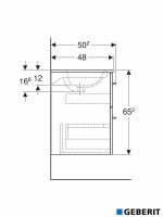 Lavabo sa ormarićem 55cm Selnova-fioke Lava-3