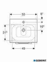 Lavabo sa ormarićem 55cm Selnova-fioke Lava-4