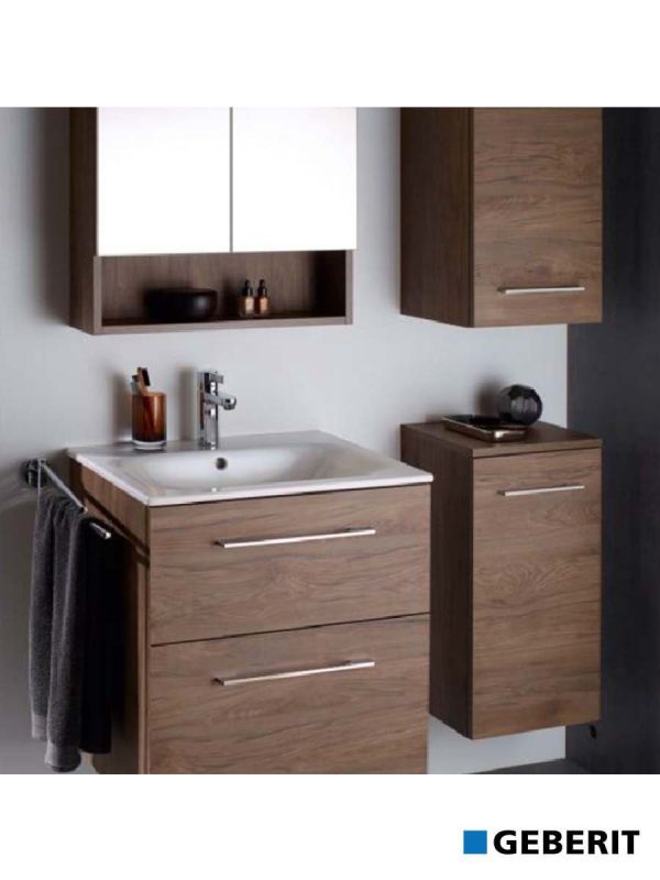 Lavabo sa ormarićem 55cm Selnova-fioke orah-5