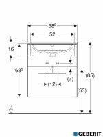 Lavabo sa ormarićem 60cm Selnova-fioke orah-2