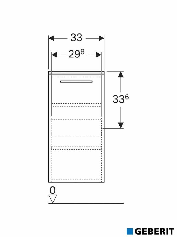 Ormarić 33x65.4cm Selnova-Square Geberit-2