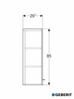 Ormarić 33x85cm Selnova lava mat Geberit-3