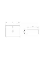 Nadgradni lavabo 52.5x42cm crni mat Minotti - Slika 2