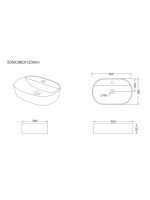 Lavabo nadgradni S/MEB/C 01 Linni 50,5x38cm - Slika 2