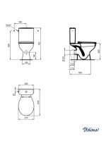 Monoblok baltik sa wc daskom Vidima UlysseS - Slika 2
