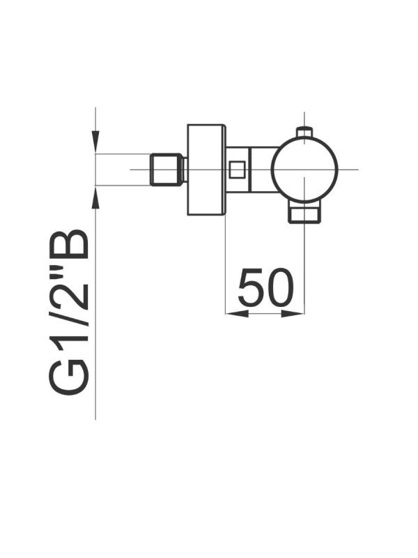 Termostatska baterija za tuš kadu Fresh f40 00440 Herz - Slika 2