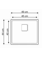 Podgradna sudopera Laweo AS 355 inox 9x9cm 49x44cm - Slika 2