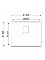 Podgradna sudopera Laweo AS 356 inox 9x9cm 54x44cm - Slika 2
