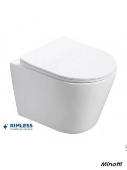 Konzolna-rimless wc šolja sa daskom Pure