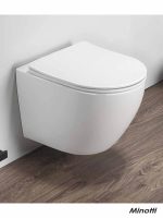 Wc šolja rimless Perla compact sa softclose daskom 49cm Minotti - Slika 3
