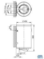 Bojler Talas X-80L vertikalni elektronski termostat-2