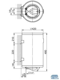 Bojler Talas D-M30-vertikalni elektronski termostat 30L-2