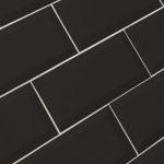 Pločica Monocolor Negro Liso Mate 10x30cm 1